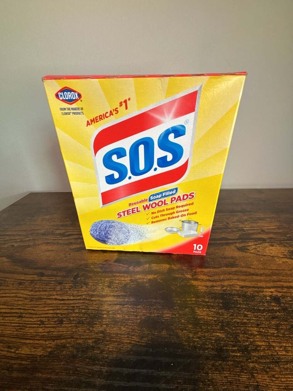 S.O.S Soap Filled Steel Wool Pads 10 Count